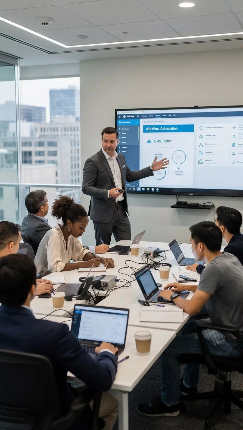 Professional team collaboration